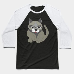 Wise cat Baseball T-Shirt